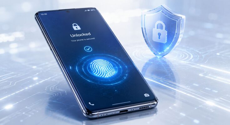 Android Display Fingerprint Lock Setup